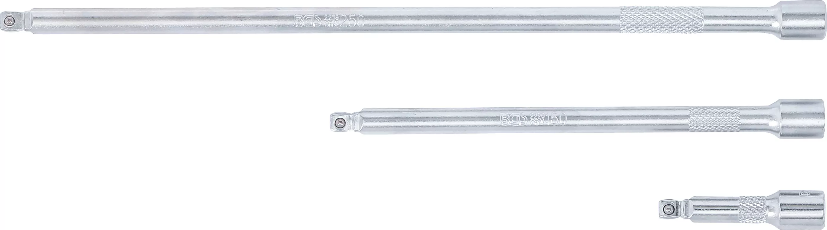 Kippverlängerungs-Satz | 6,3 mm (1/4") | 50 / 150 / 250 mm | 3-tlg.