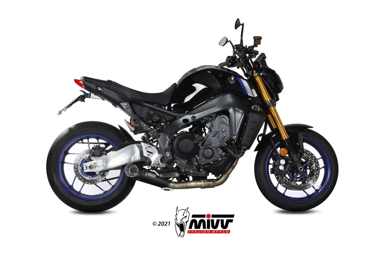 MIVV XM5 Edelstahl Schwarz Yamaha MT-09 / FZ-09 21-