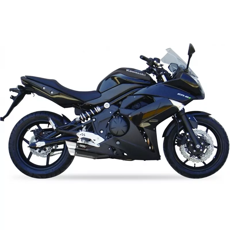 IXIL Endschalldämpfer Hyperlow black XL, ER 6 F, 06-, ER 6 N, 05-11, Versys 650, 06-14 E-geprüft