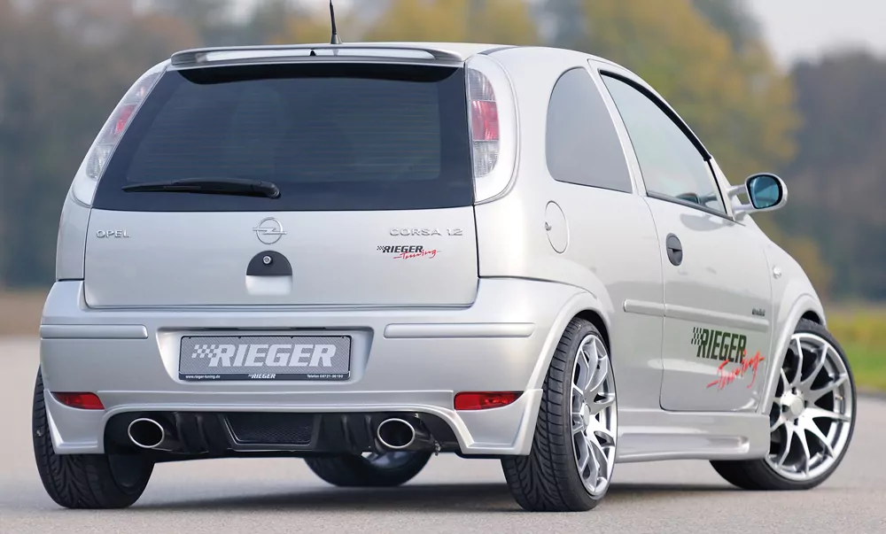 Rieger ESD, li./re. je115x85mm, Typ 32 für Opel Corsa C | 5-tür. 06.03- (ab Facelift) Opel Corsa C, 1,0l 43/44kW 1,2l 55/59 kW.......