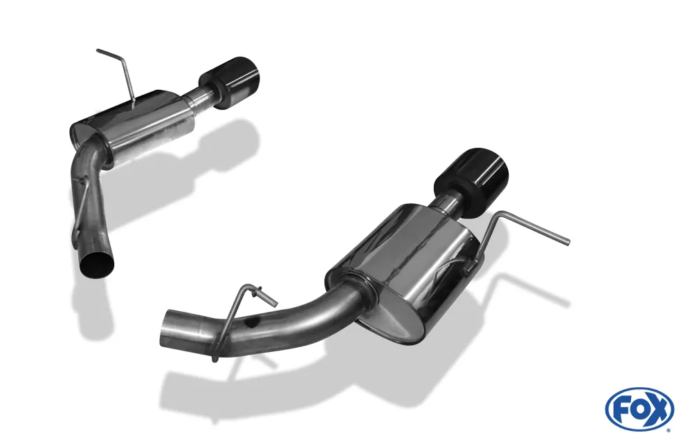 Jeep Grand Cherokee WK II - 6,4l SRT8 ab 2014  Endschalldämpfer rechts/links - 129x106 Typ 32 rechts/links SCHWARZ glänzend emalliert