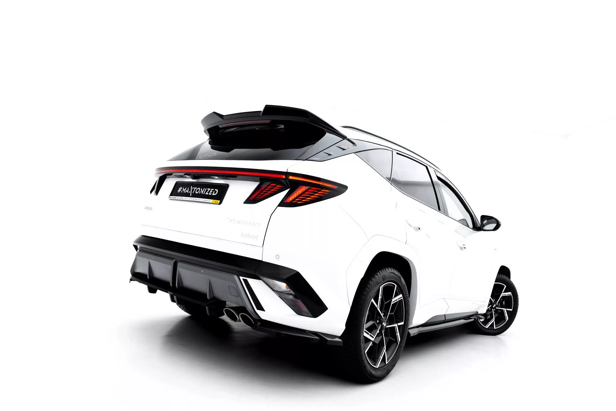 Mittlerer Cup Diffusor DTM Look Heck Ansatz Für Hyundai Tucson N-Line Mk4 Facelift 