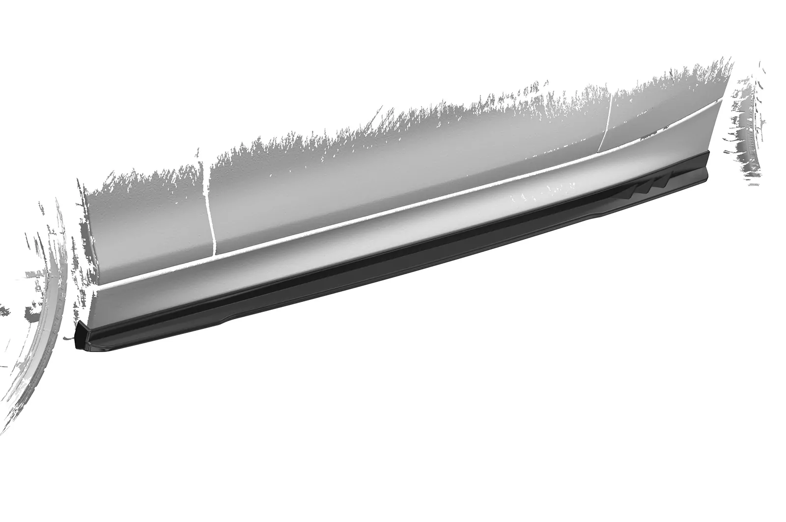 Seitenschweller für BMW 2er F22/F23 SS492 Schwarz Strukturiert