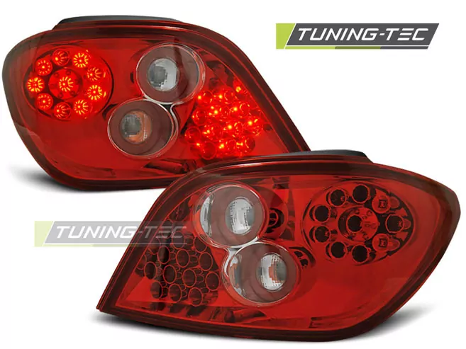 Peugeot 307 04.01-07 Red White Led