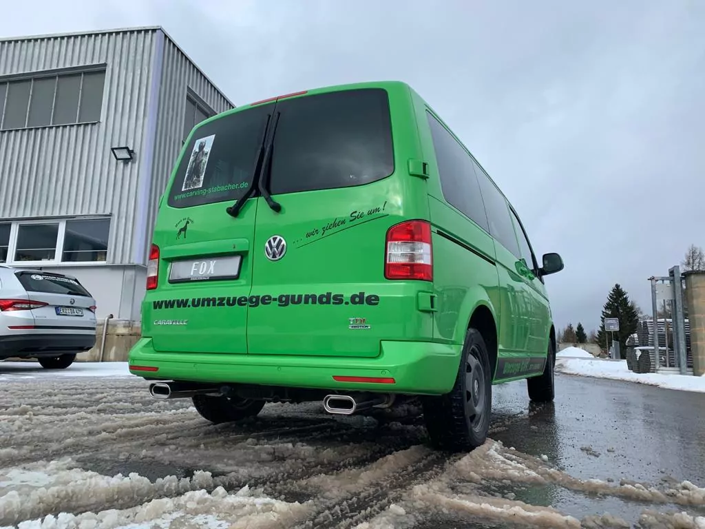 VW Bus T5/ T6 4motion  Endschalldämpfer Ausgang rechts/links - 160x80 Typ 53 rechts/links