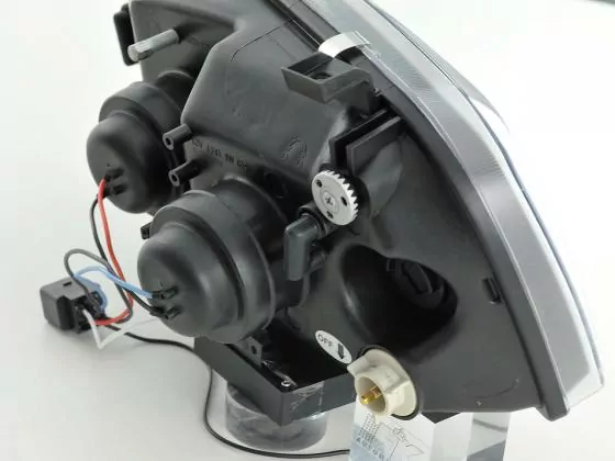Scheinwerfer Set Daylight LED Tagfahrlicht VW Golf 3 Bj. 91-97 schwarz