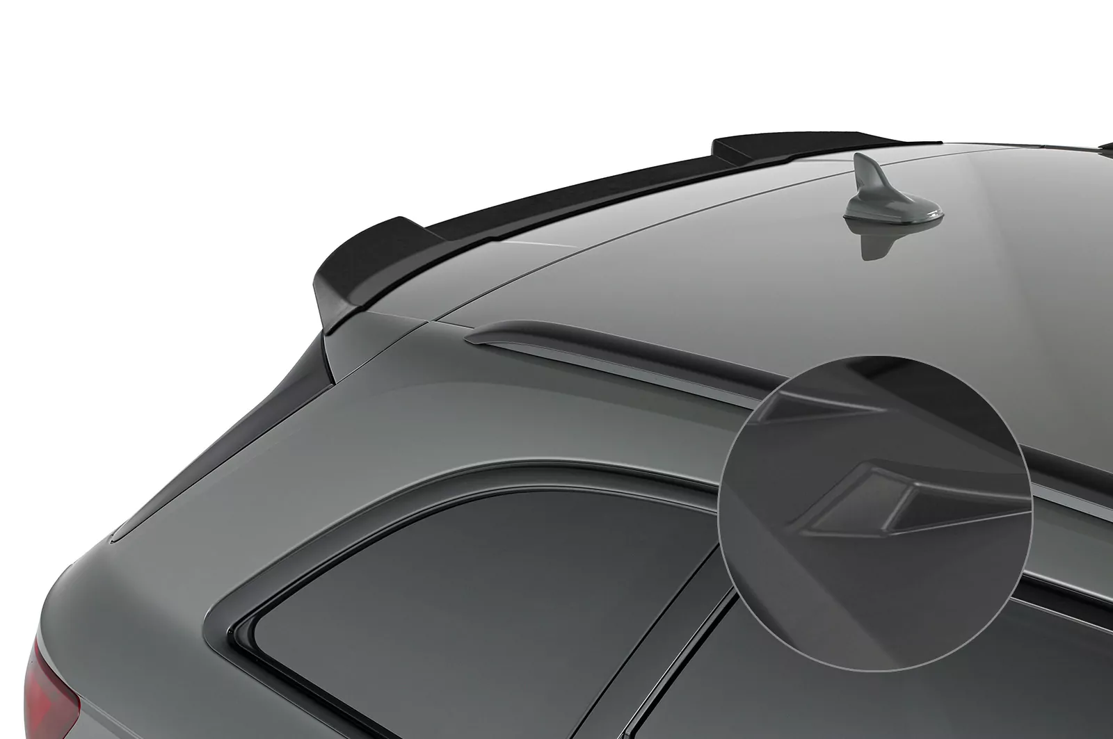 Heckflügel mit ABE für Audi A4 B9 (8W) Avant Lackierfreundlich (schwarz matt)