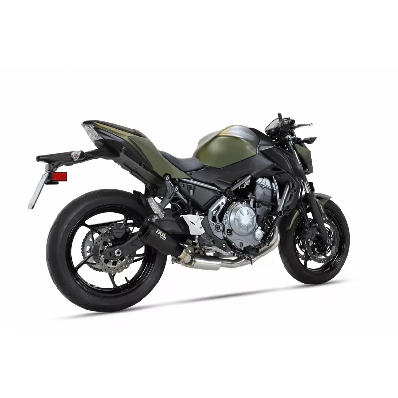 IXIL RB Edelstahl black-Komplettanlage Kawasaki Z 650/650 Ninja, 17-19 E-geprüft