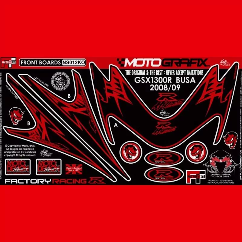 Motografix Steinschlagschutz vorn Suzuki Hayabusa 2008- NS012KO