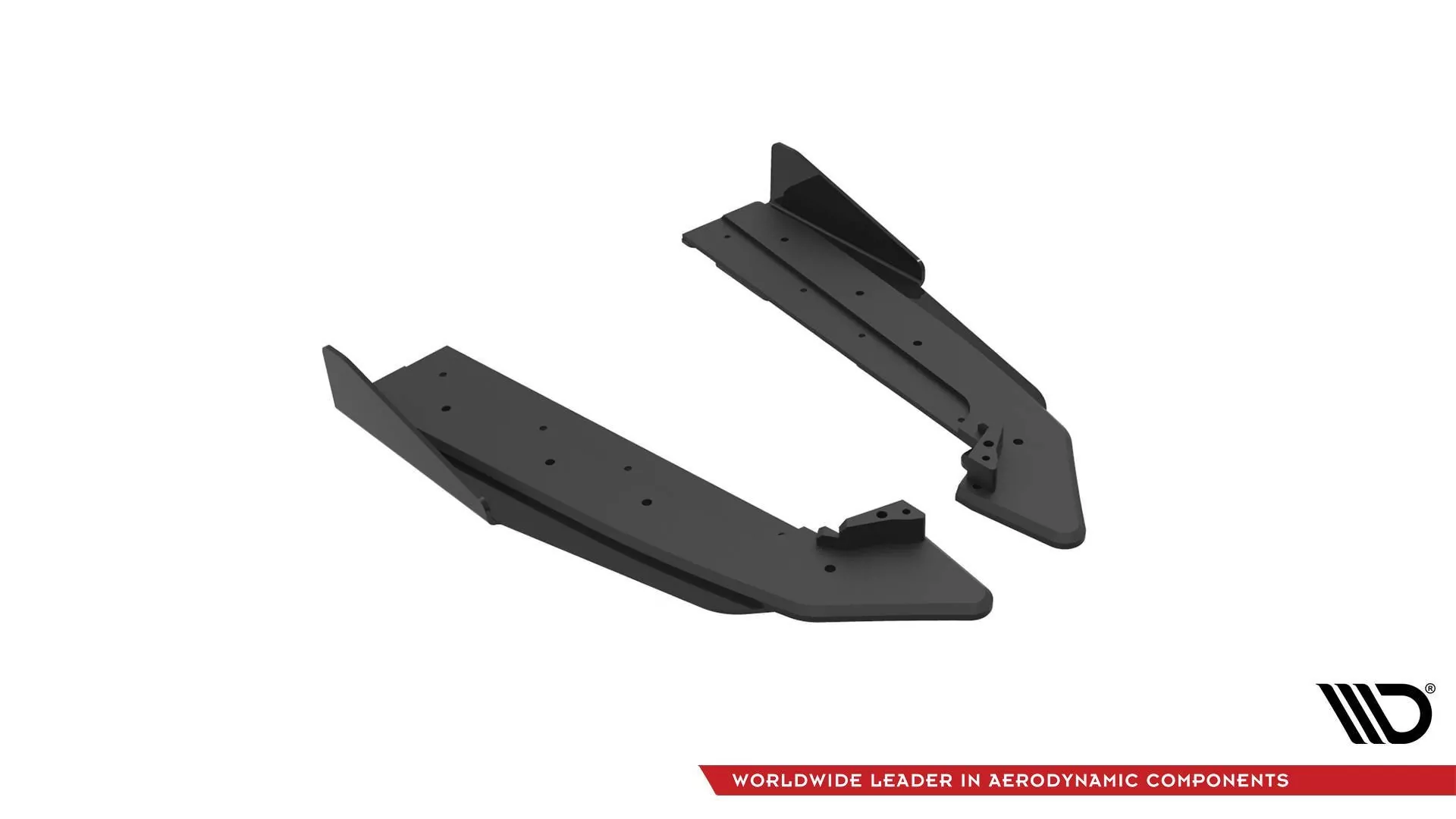 Street Pro Heck Ansatz Flaps Diffusor V.1 +Flaps Für Ford Mustang GT Mk6 Facelift Schwarz Hochglanz