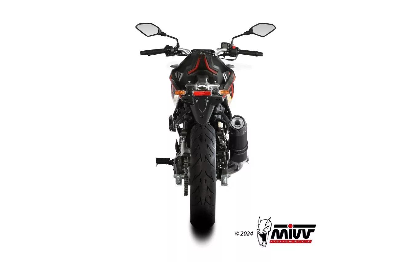 MIVV GP-C Edelstahl Schwarz VOGE BRIVIDO 125 R 2023-2024