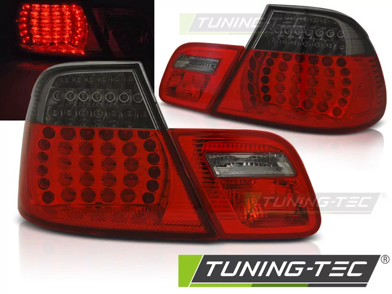 Led Tail Lights Red Smoke Fits Bmw E46 04.03-06 Coupe