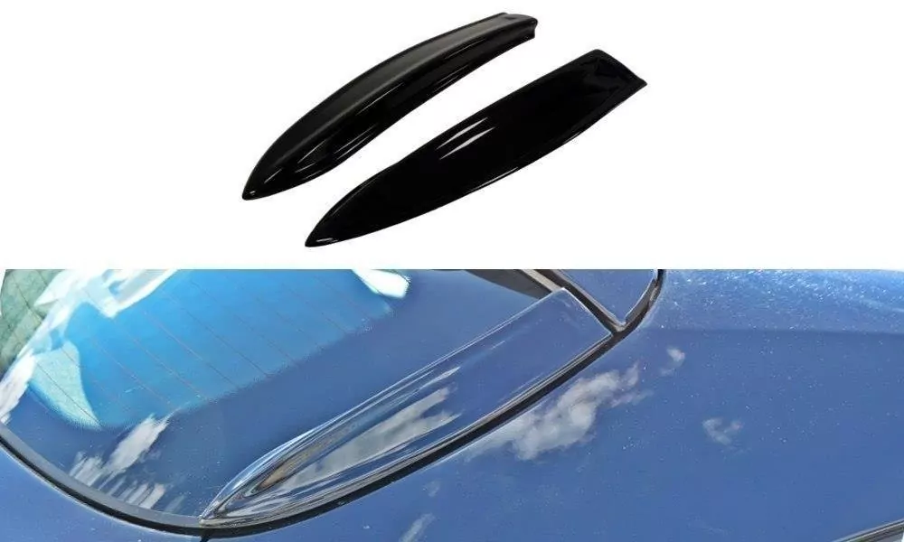 HECK SEITE Spoiler CAP Passend Für Passend Für OPEL ASTRA H (FOR OPC / VXR) Schwarz Hochglanz Schwarz Hochglanz