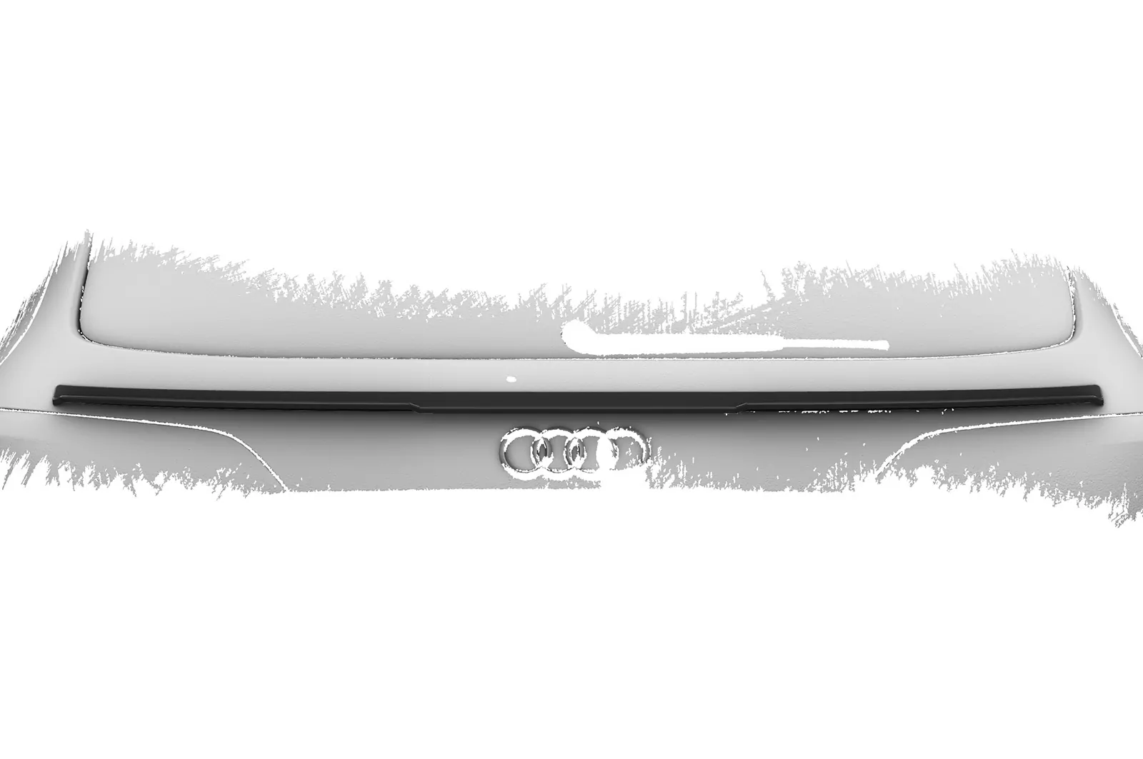 Heckflügel mit ABE für Audi Q5/SQ5 (Typ 8R) HF810-M Carbon Look (matt)