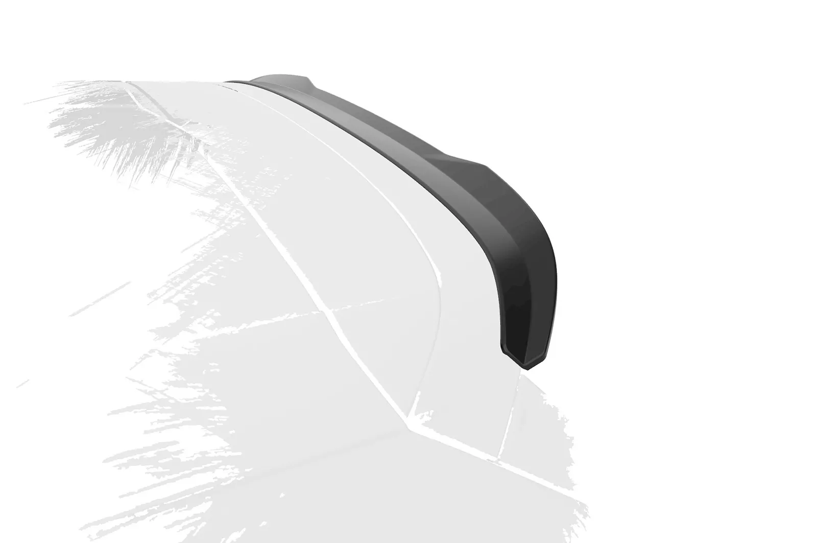 Heckflügel mit ABE für Skoda Kodiaq HF892 Schwarz Strukturiert