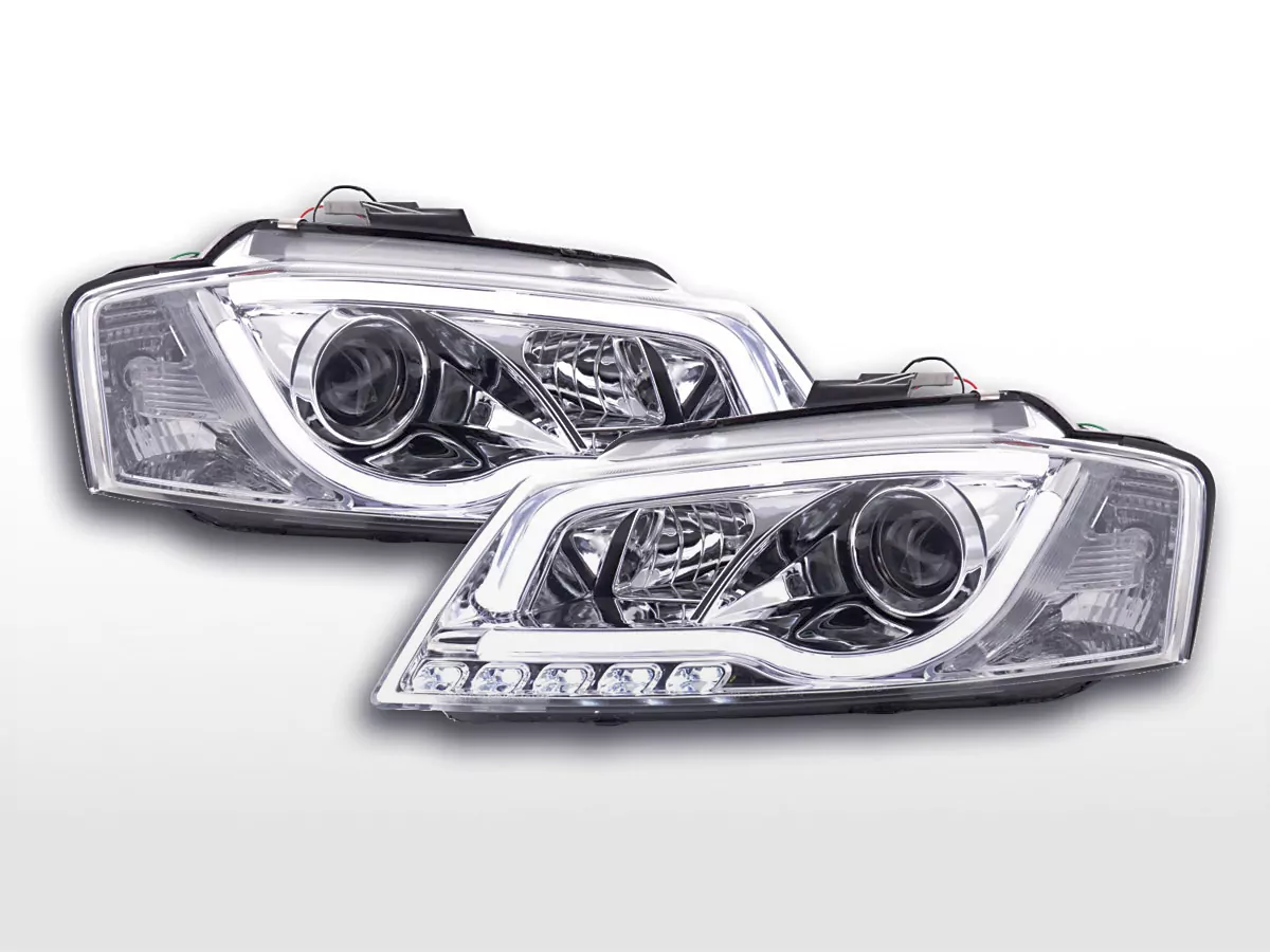 Scheinwerfer Set Daylight LED Tagfahrlicht Audi A3 8P  08-12 chrom