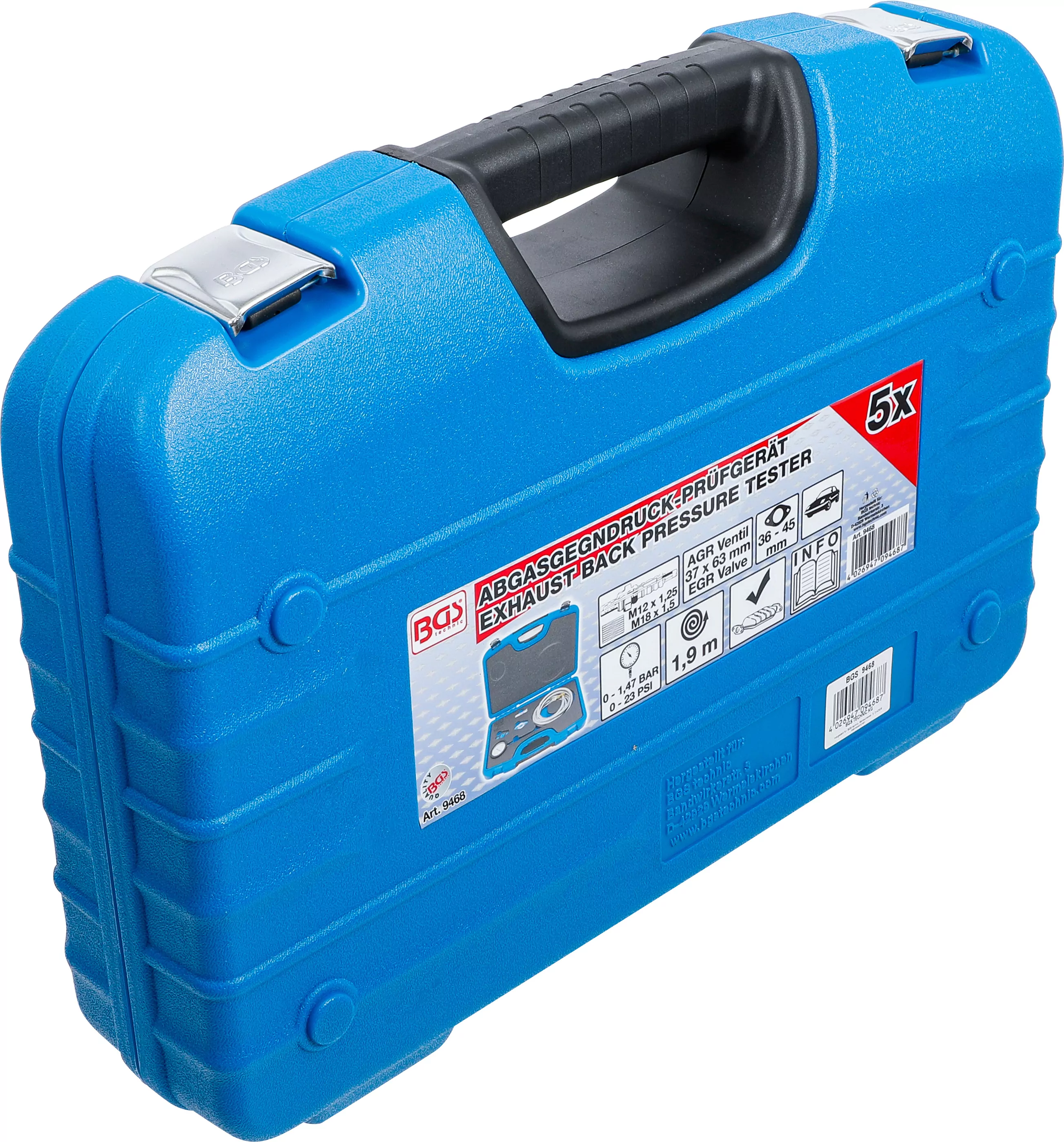 Abgas-Gegendruck-Prüfgerät