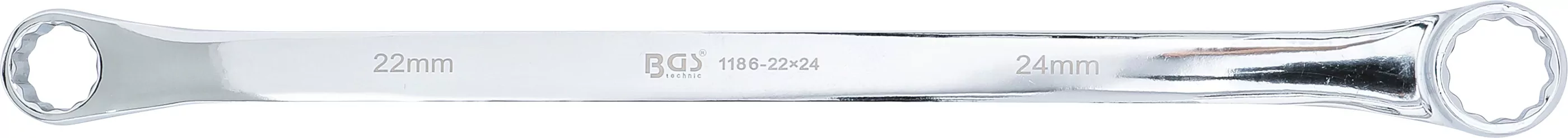 Doppel-Ringschlüssel | extra lang | SW 22 x 24 mm