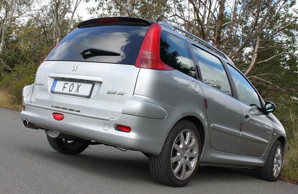 Peugeot 206 SW  Endschalldämpfer - 88x74 Typ 32