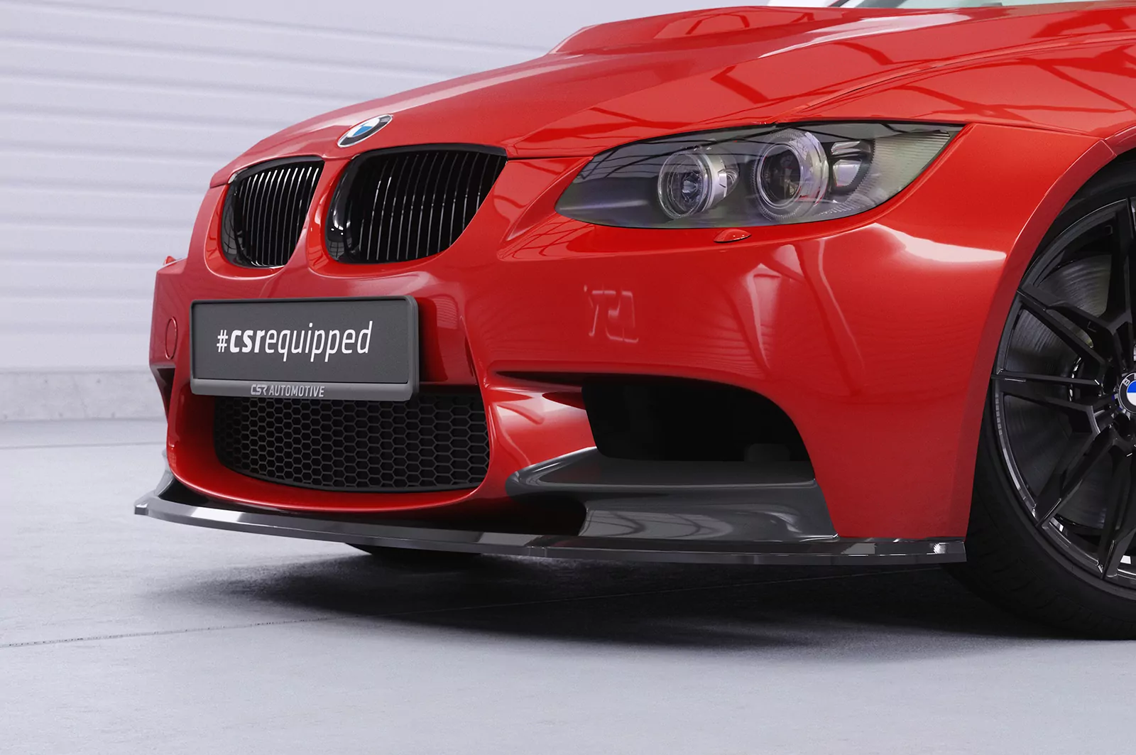 Cup-Spoilerlippe mit ABE für BMW M3 E90/E92/E93 CSL579 Schwarz Strukturiert