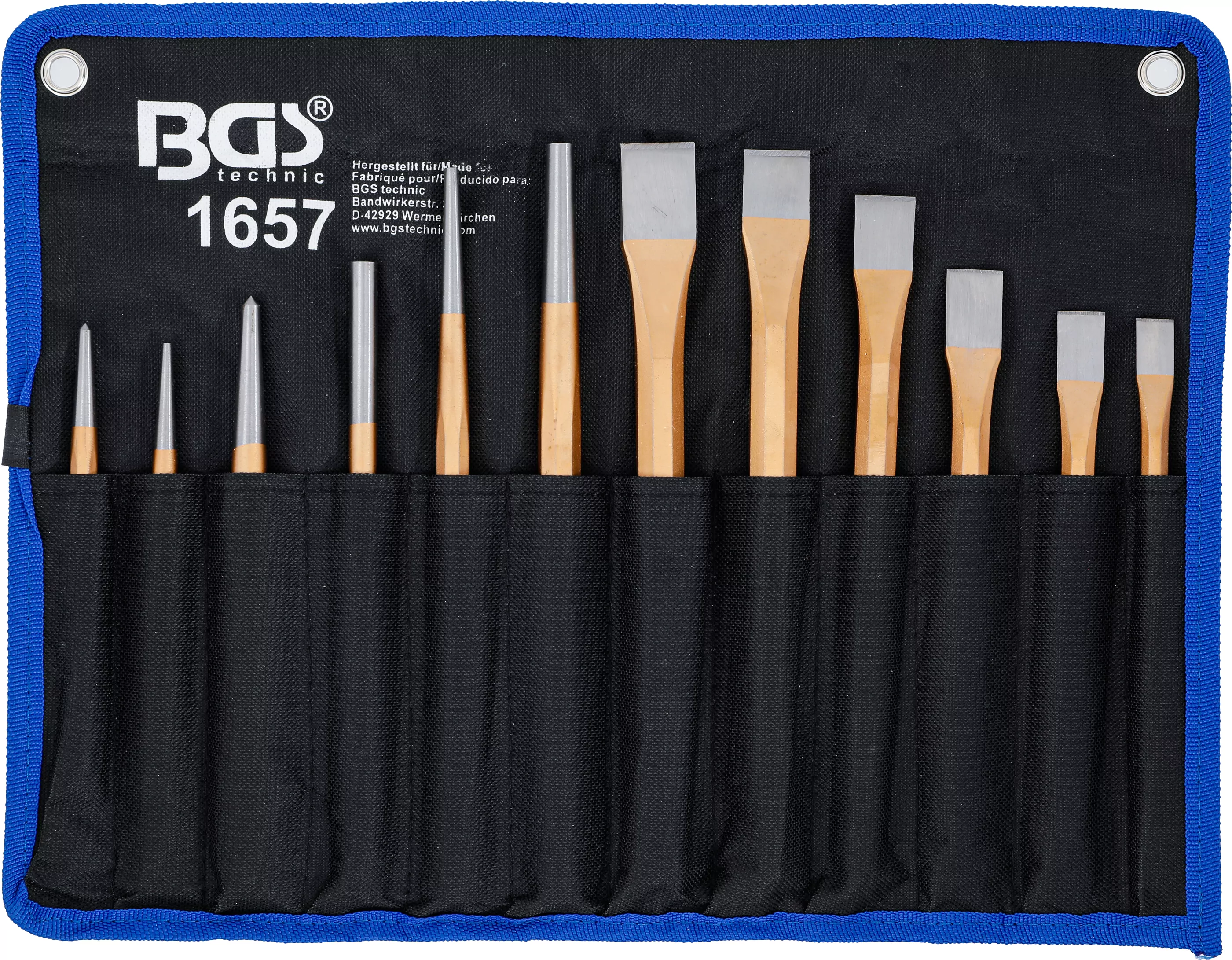 Splintentreiber-/ Meissel-/ Körner-Satz | 12-tlg.