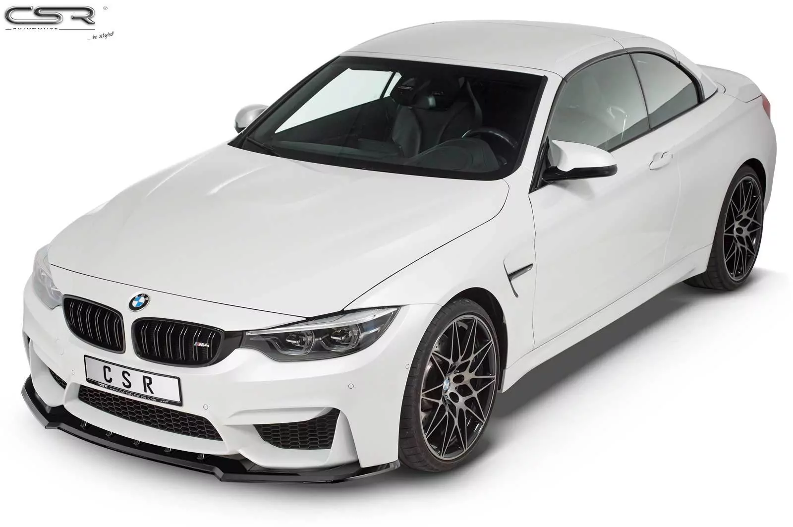 Cup-Spoilerlippe mit ABE für BMW M4 F83 / F82 CSL433-M Carbon Look (matt)