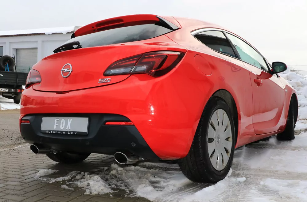 Opel Astra J GTC  Endschalldämpfer quer Ausgang rechts/links - 115x85 Typ 32 rechts/links