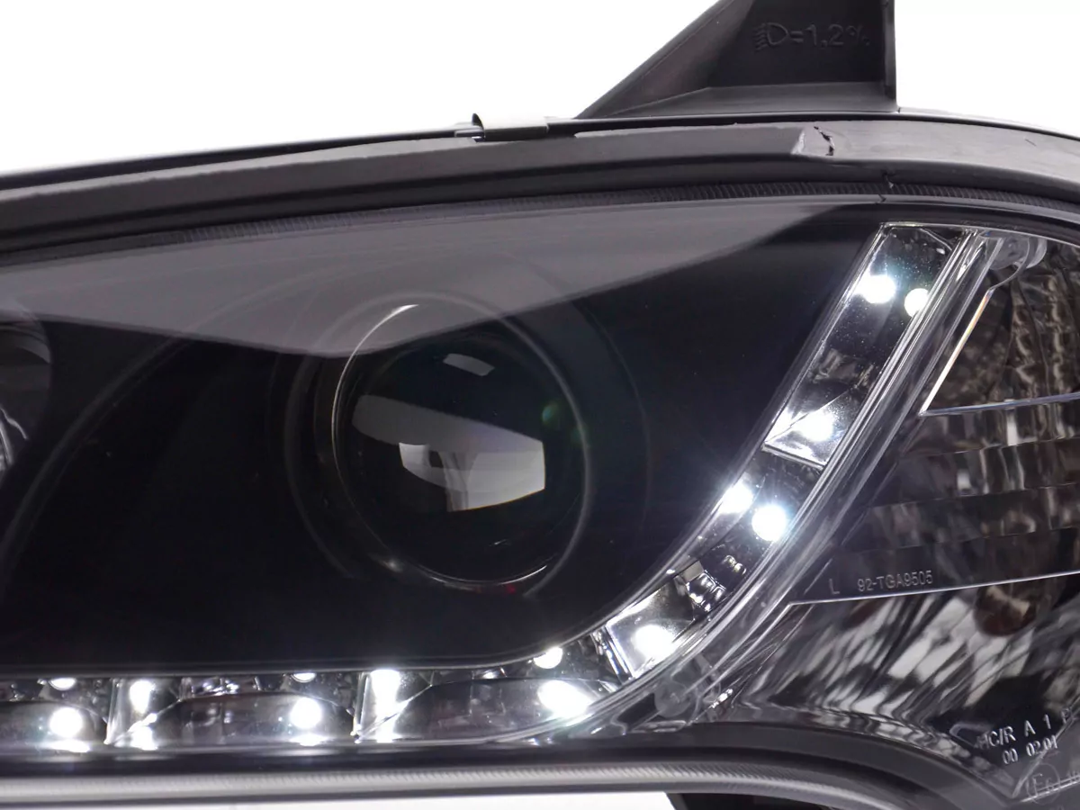 Scheinwerfer Set Daylight LED TFL-Optik Opel Tigra Bj. 95-03 schwarz