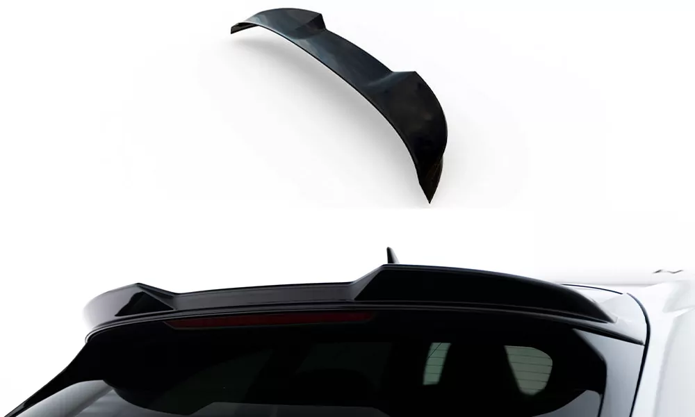 Spoiler CAP Für 3D Volkswagen Arteon Shooting Brake R-Line Mk1 Facelift Schwarz Hochglanz