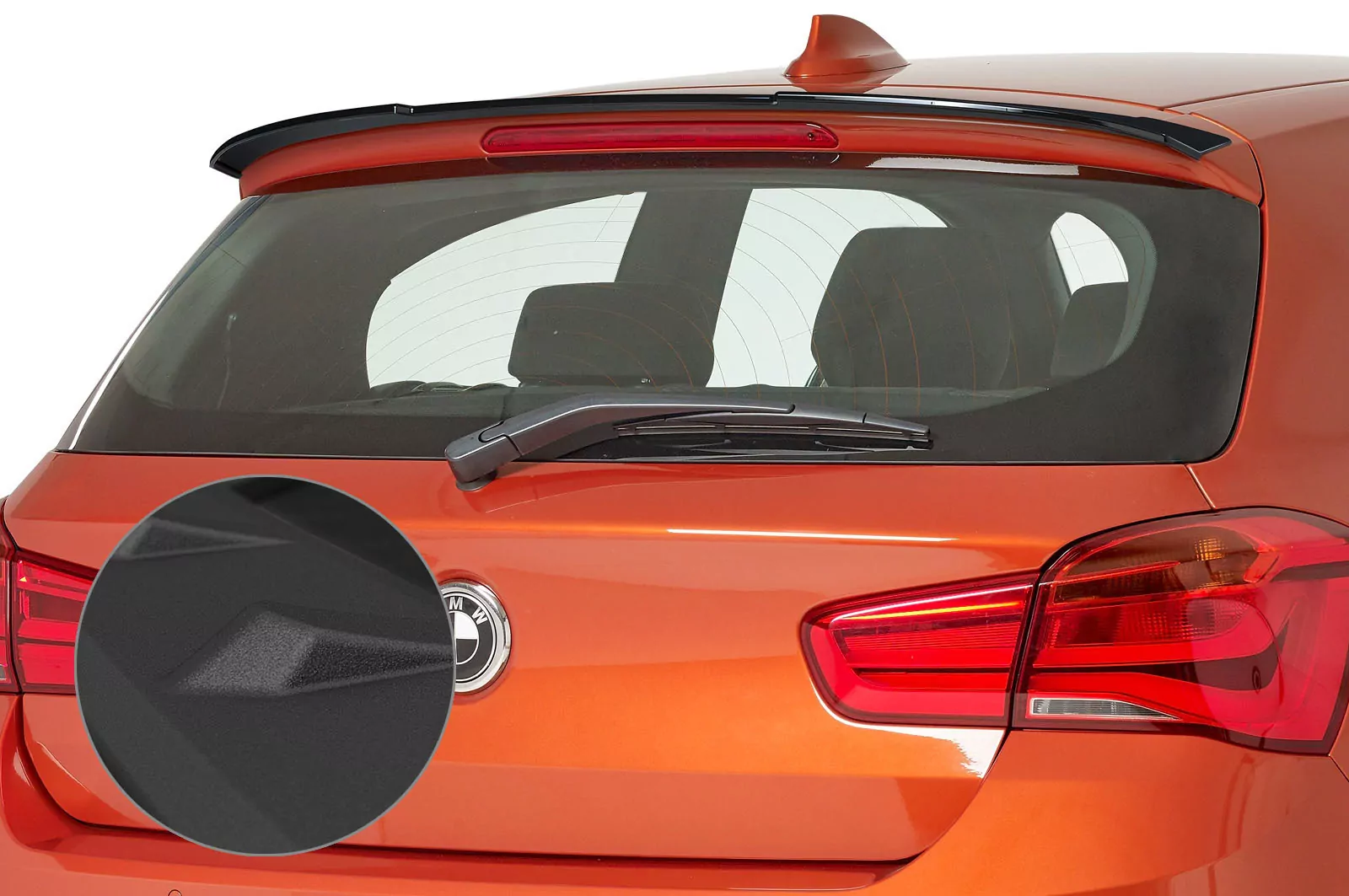 Heckflügel mit ABE für BMW 1er F20/F21 HF630-C Carbon Look Hochglanz