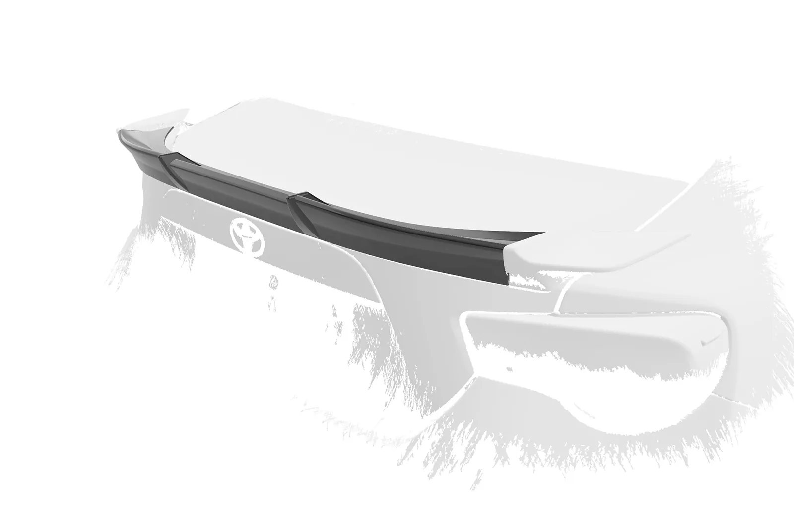 Heckflügel mit ABE für Toyota GT86 HF848 Schwarz Strukturiert