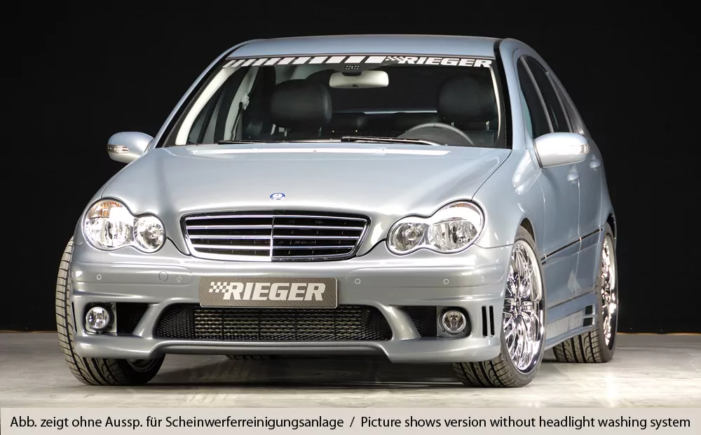 Rieger Spoilerstoßstange für Mercedes C-Klasse (W203) - T-Modell 05.00- carbon optik