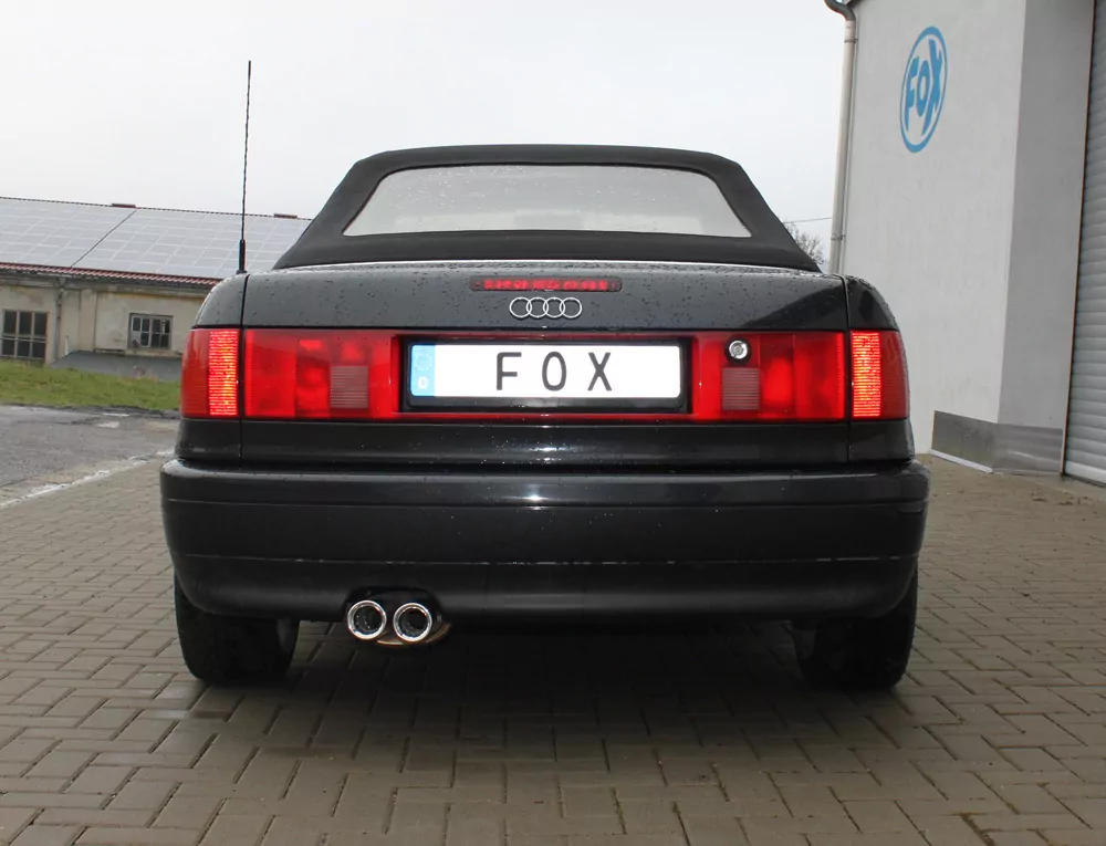 Audi 80/90 - Typ 89, B3 Limousine/ Coupe/ 80 B4 - Cabrio  Endschalldämpfer - 2x76 Typ 13