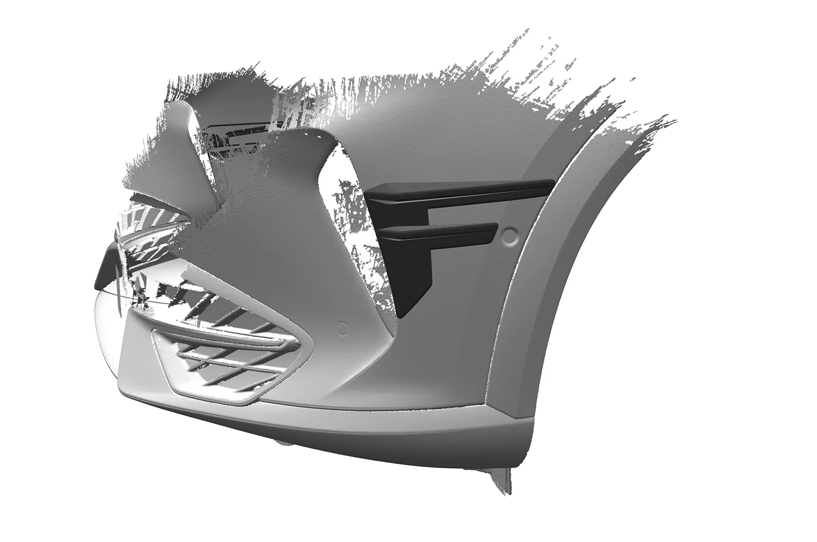 Performance Flaps für Cupra Formentor FP026 Schwarz Strukturiert