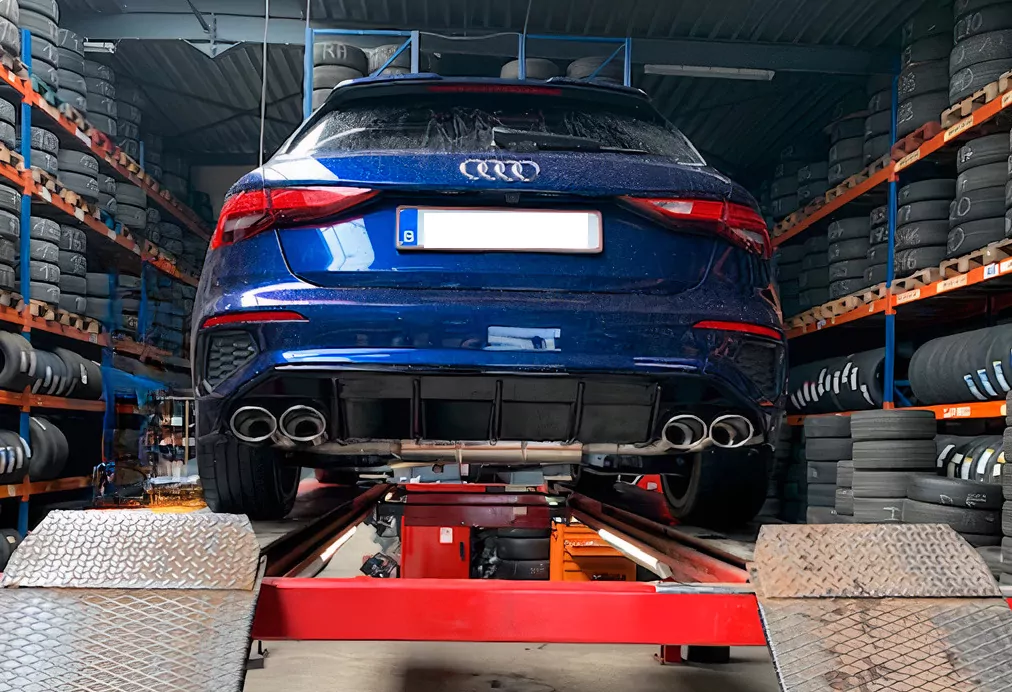Audi A3 - GY Sportback  Endschalldämpfer Ausgang rechts/links - 2x115x85 Typ 32 rechts/links passend für S3 Stoßstange