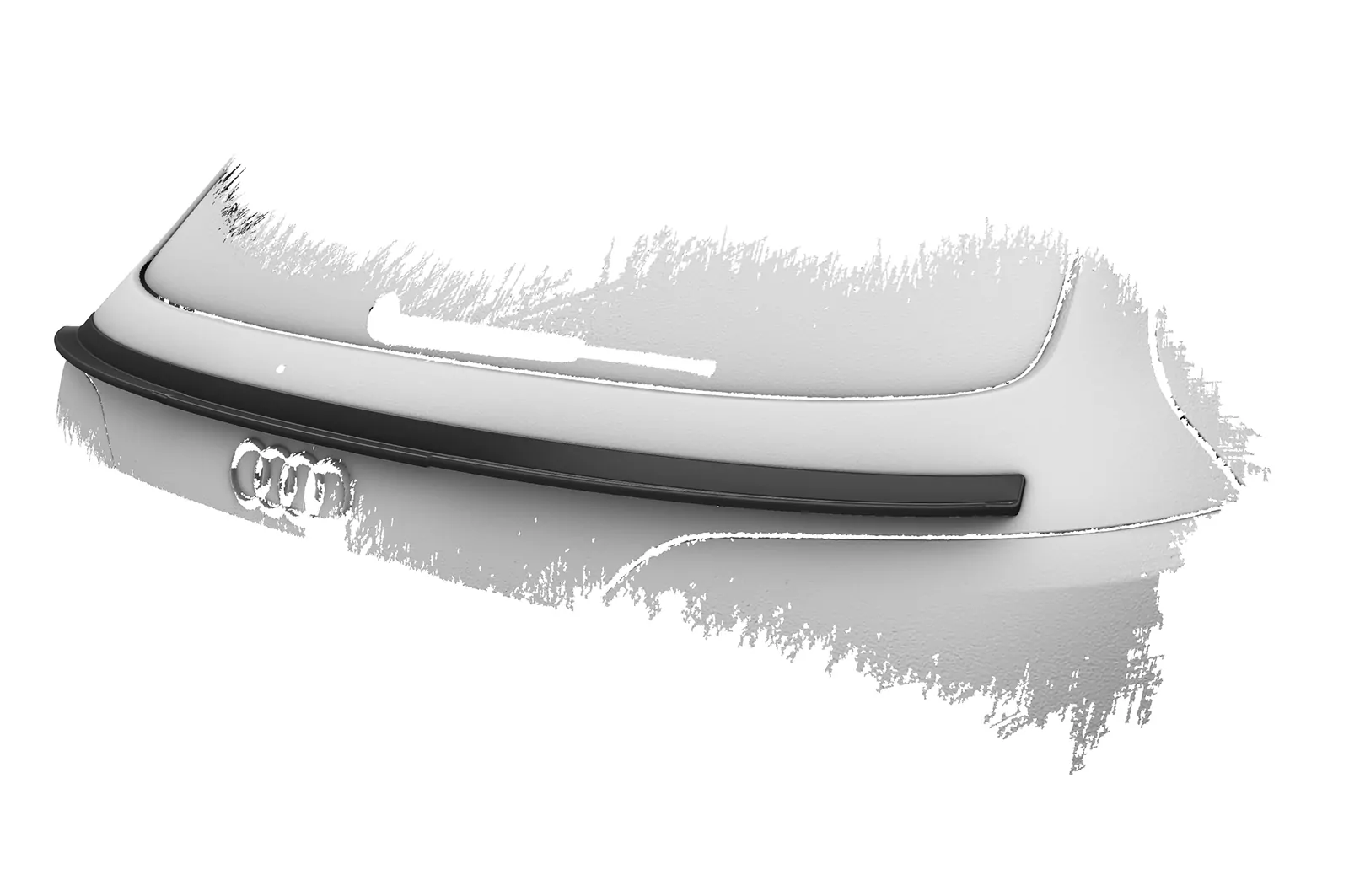 Heckflügel mit ABE für Audi Q5/SQ5 (Typ 8R) HF810 Strukturiert (schwarz matt)