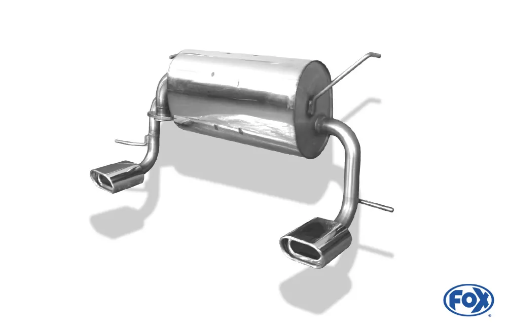 Toyota MR2 Typ W3  Endschalldämpfer quer Ausgang rechts/links - 135x80 Typ 53 rechts/links