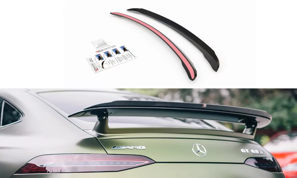 Spoiler CAP Passend Für Mercedes-AMG GT 63 S 4 Door-Coupe Schwarz Hochglanz