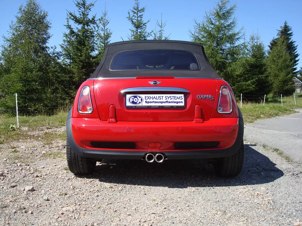 Mini Cooper S Cabrio R52  Endschalldämpfer rechts/links Ausgang mittig - 2x76 Typ 13