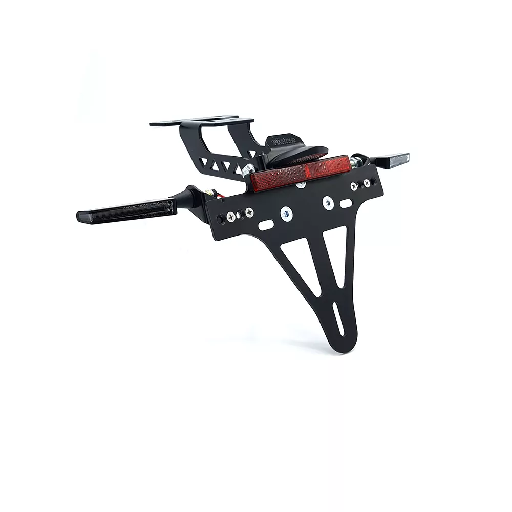 Kennzeichenhalter-Blinker-Kit SQ-LED (vorne + hinten) für Honda CB500F Typ PC58 u. CBR500R PC57 ab Modelljahr 2017