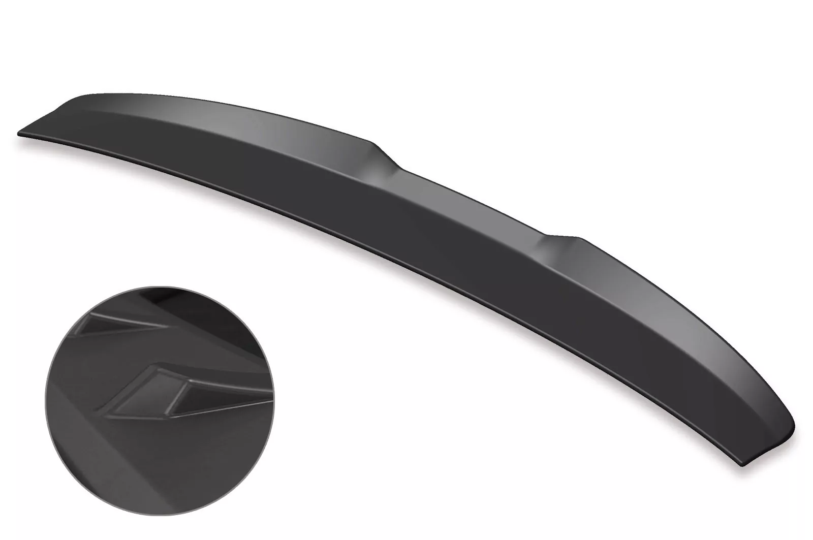 Heckflügel mit ABE für VW Caddy V Lackierfreundlich (schwarz matt)