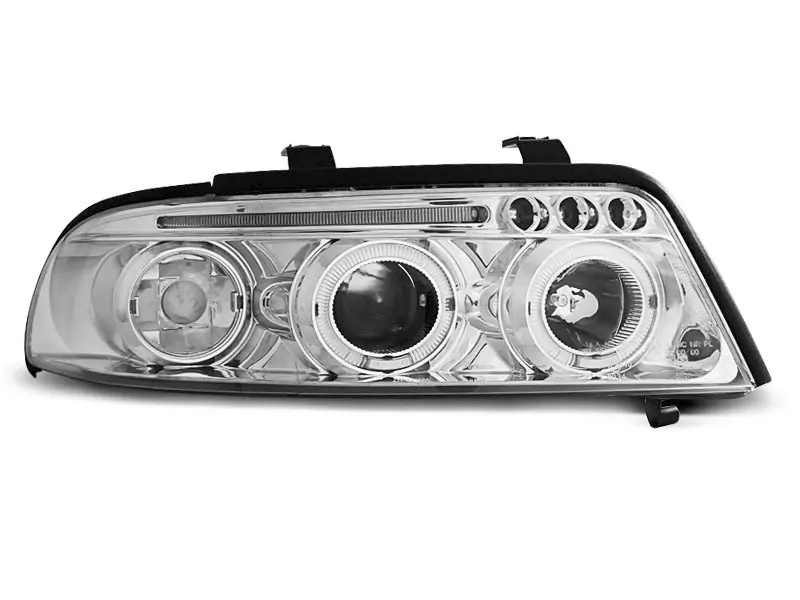 HEADLIGHTS ANGEL EYES CHROME fits AUDI A4 01.99-09.00  