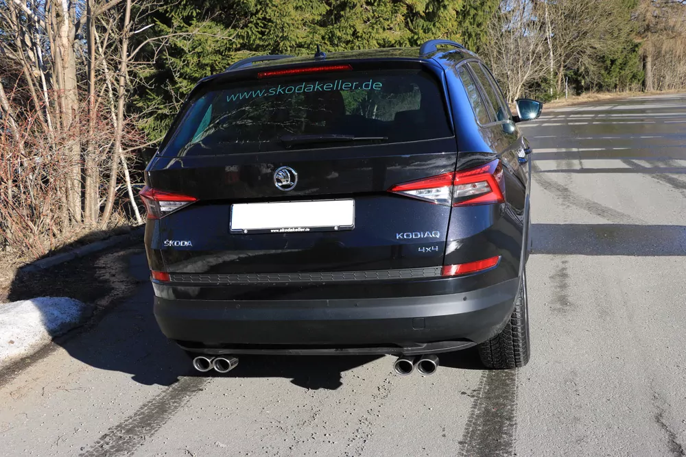 Skoda Kodiaq 4x4  Endschalldämpfer Ausgang rechts/links - 2x88x74 Typ 32 rechts/links
