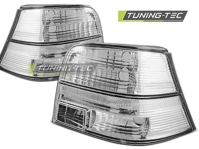 Tail Lights Crystal White Fits Vw Golf 4 09.97-09.03