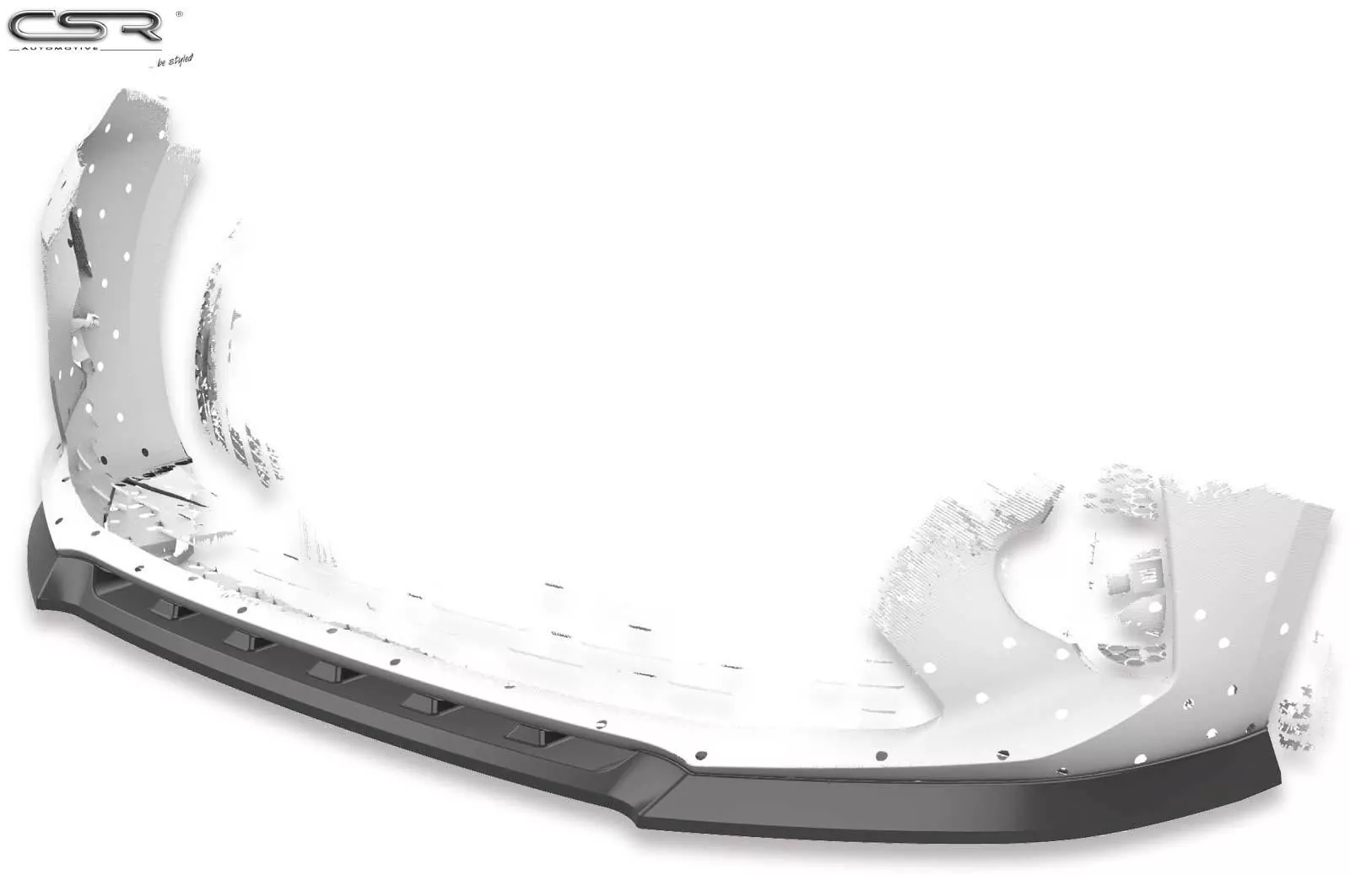 Cup-Spoilerlippe mit ABE für Opel Corsa F GS-Line CSL436-M Carbon Look (matt)