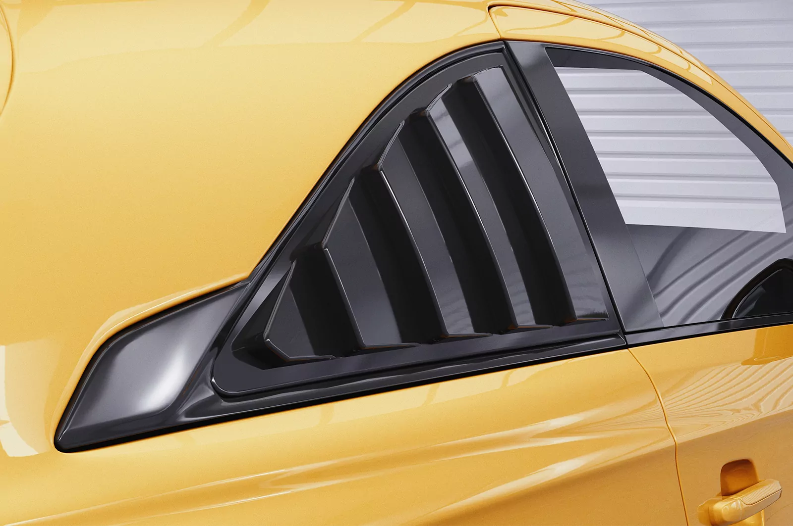 Seitenscheibenblenden für Opel Corsa E 3-Türer SSB007 Schwarz Strukturiert