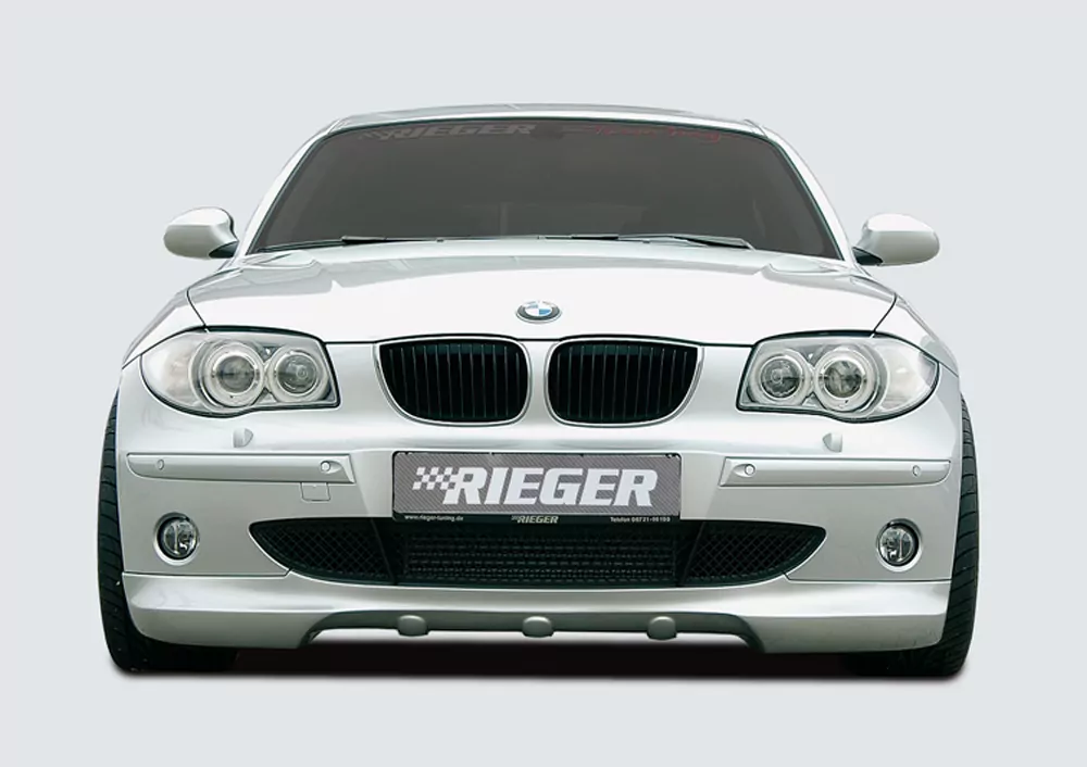 Rieger Spoilerlippe für BMW 1er E87  (187 / 1K2/1K4) | 4-tür. 09.04-03.07 (bis Facelift) nicht M-Technik, nicht Facelift nur -03.07