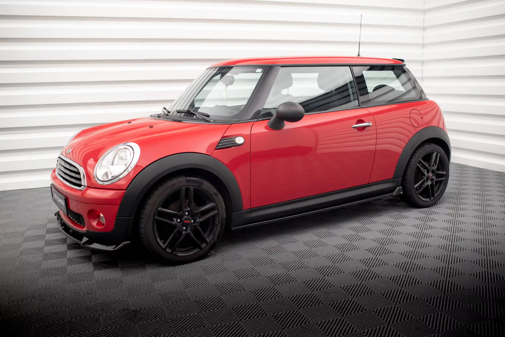 Seitenschweller Ansatz Für Mini One R56 Schwarz Hochglanz