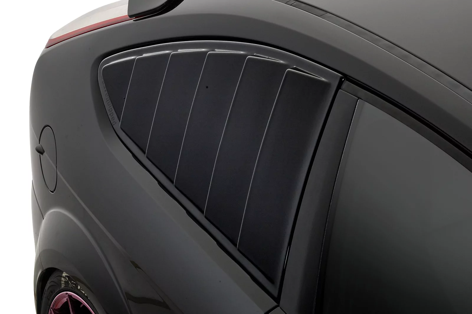 Seitenscheibenblenden für Ford Focus MK2 3-Türer SSB002 Schwarz Strukturiert