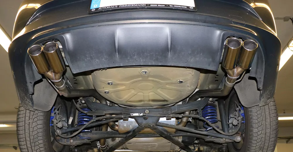 Opel Cascada  Endschalldämpfer quer Ausgang rechts/links - 2x76 Typ 12 rechts/links